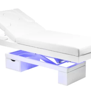 Camilla masaje electrica luz led y calefacción blanca LIMB